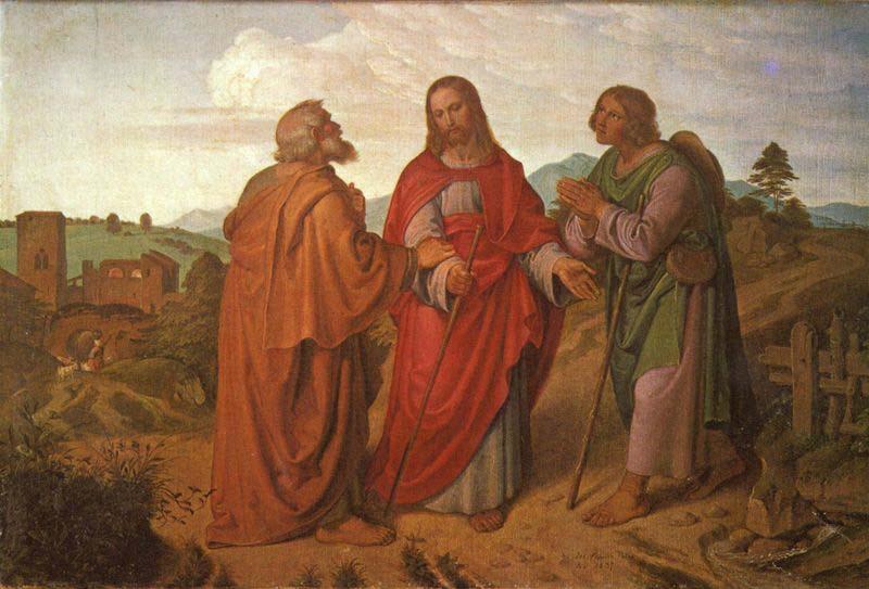 Joseph von Fuhrich The walk to Emmaus oil painting picture